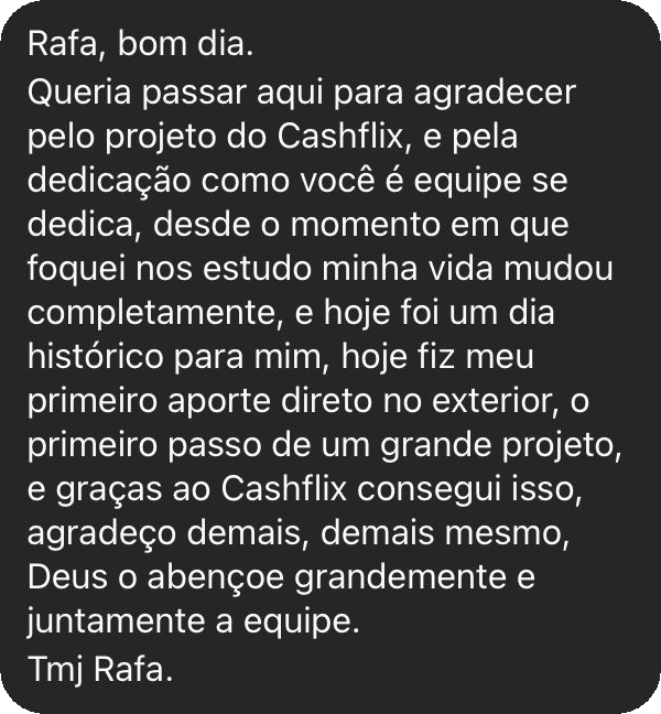 Depoimento #1 - Mudou minha vida